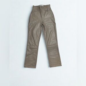 Abercrombie & Fitch Tan Woman’s Pants. Faux Leather .